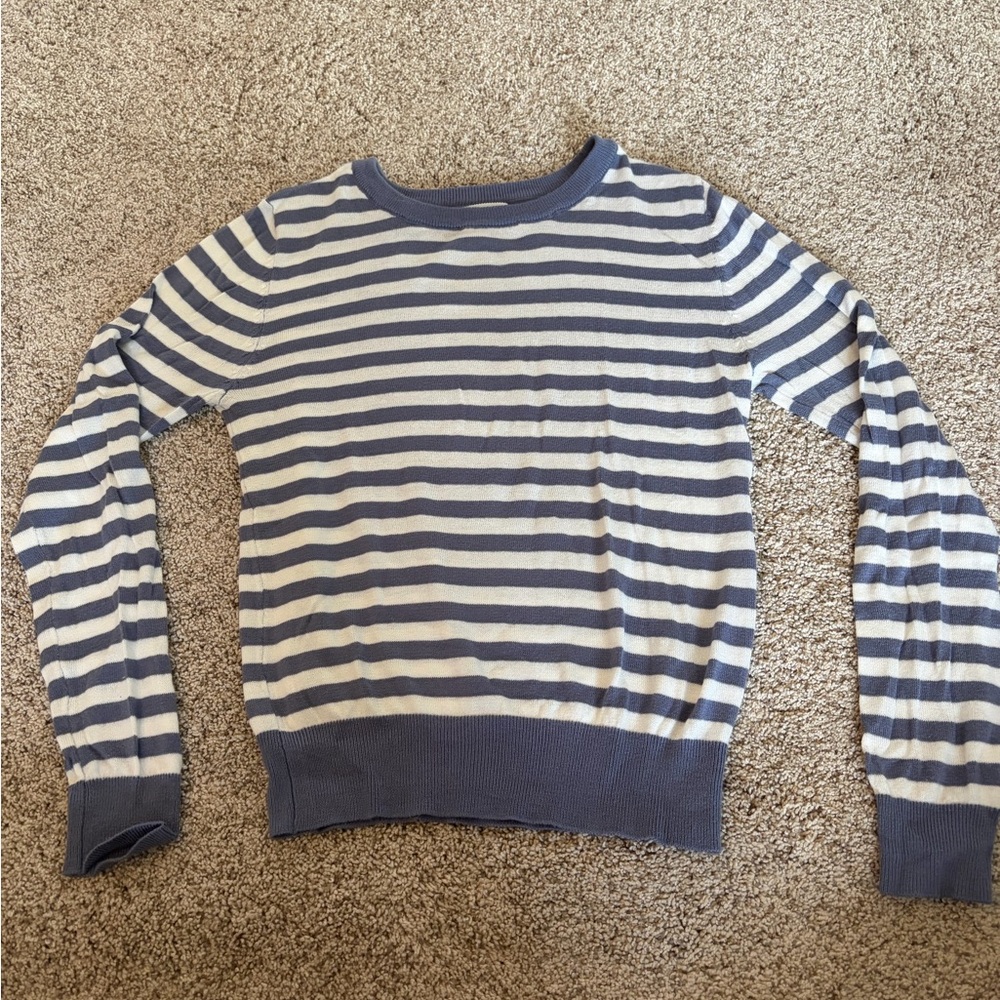 Striped Blue and White Sweater